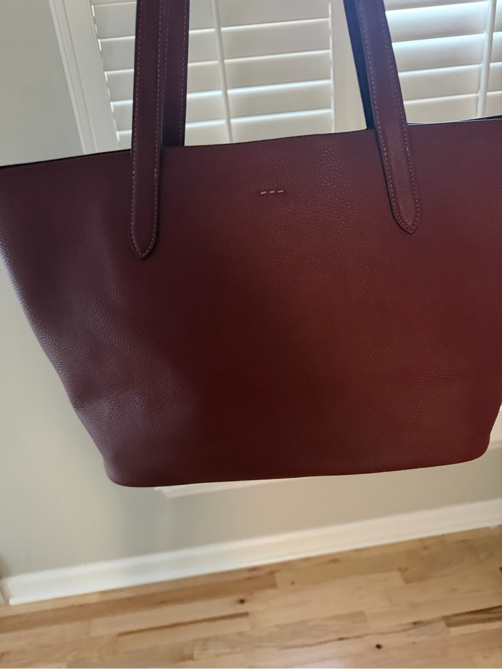 Coach Leather Tote Bag - Wine - Picture 2 of 6